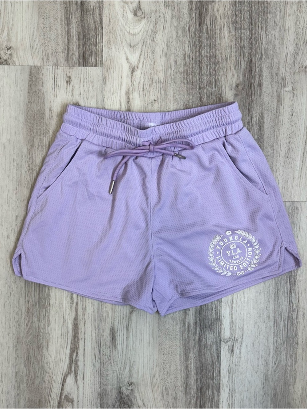YoungLA Mesh Active‎ Shorts Purple Size S